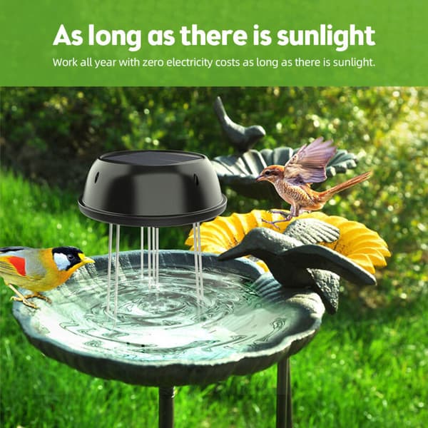 BSV-SW002 5V 0.5W Solar Agitator Uden Batteri Sort Dam
