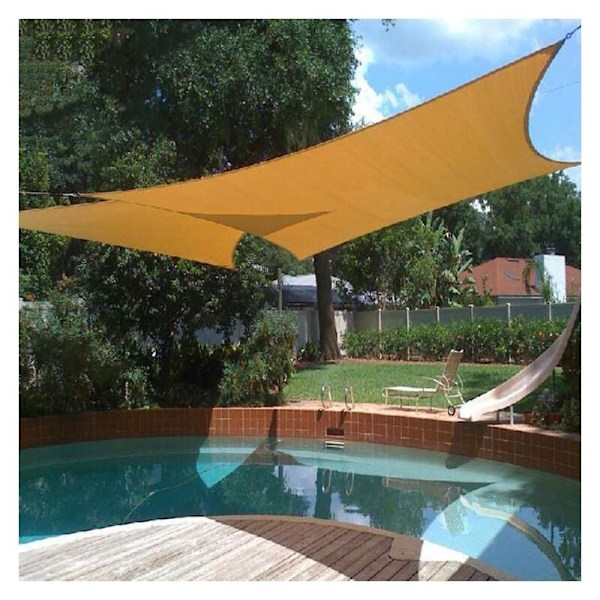 Solseil, 3 x 4 M Solseil - Utendørs Markise Sol Vanntett Anti-UV for Hageterrasse - RWShade Sail