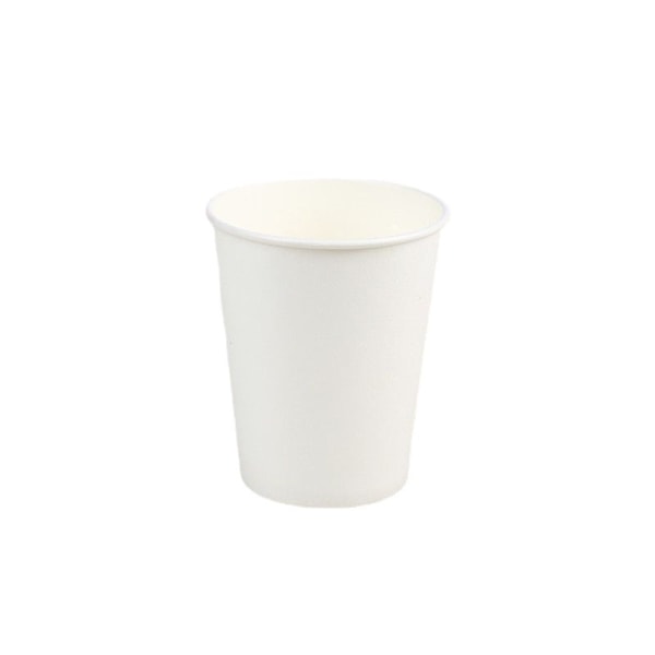Papperskaffekoppar, engångspappersmuggar, varma kaffekoppar, perfekt för kaffe och drycker (vit)