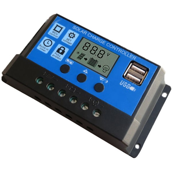 Smart solcellsregulator, 30A solpanelregulator