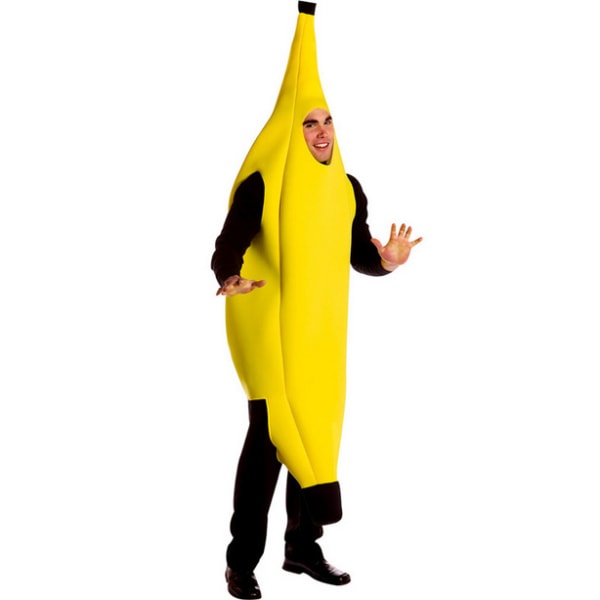 Voksen banankostume - One Size - GulA