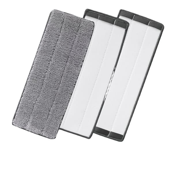Mop-erstatningsrengjøringsputer 34*12CM, 5 stk gulvmopputehoder Flat mikrofiberfylt klut Spraymopp Synlig mopp Vaskbare klutputer Våte tørre for