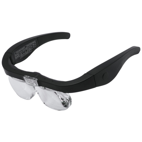 Suurennuslasit 2 LED-valolla, Suurennuspanta Handsfree-suurennuslasit 4 irrotettavalla linssillä lukemiseen, korusepälle, ompeluun ja DI