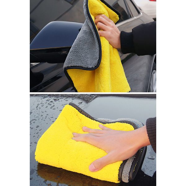 500g kaksipuolinen paksuuntunut imukykyinen koralli fleece pyyhe puhdistustarvikkeet lemmikkieläinten pyyhe autonpesupyyhe