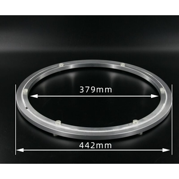 Rund metallisk vridplatta, Ø44,2cm, rund vridbar bas, 360° rotation, kullager med en rad, för intensiv användning