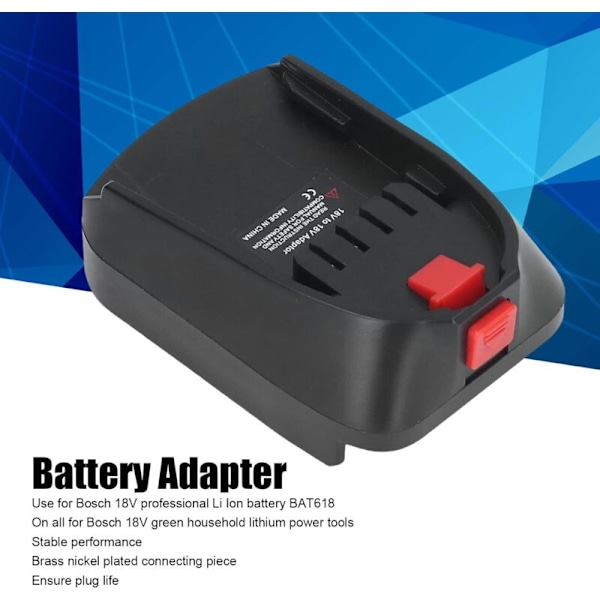 BOSB18C Batteriadapter Konverter Lithium Batteriadapter til Bosch BAT618 18V Li-ion Batterier Konverter til Bosch Type B til Bosch Type C