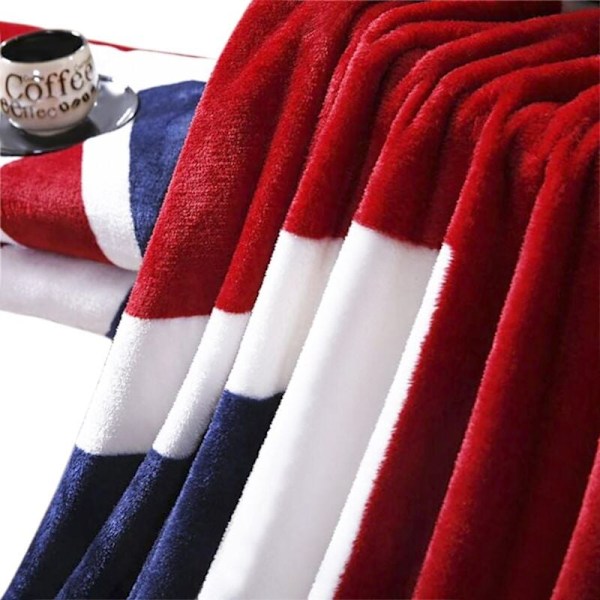 Sengetæppe, sofa, luksus sofaplaid, super blød, varm flannel, i fleece, sengeplaid til seng, sofa, bil, rejse, maskinvaskbar, 150 x 200 cm