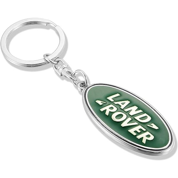 Bilen Logo Nøkkelring - 3D Krom Metall Legering Bil Nøkkelring - LAND ROVER
