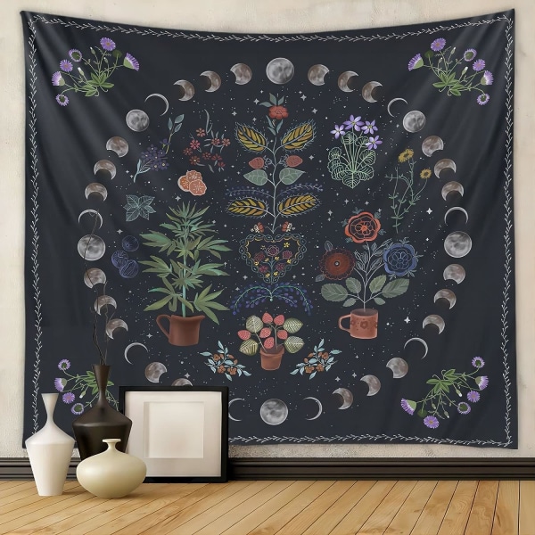 Plant Tapestry, Bedroom Decor, 50" X 60"