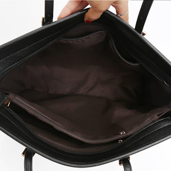 Damhandväska Laptop Tote Bag Stor PU Läder Axelväska Lätt Designer Dator Tote Bag Present med Damhandväska