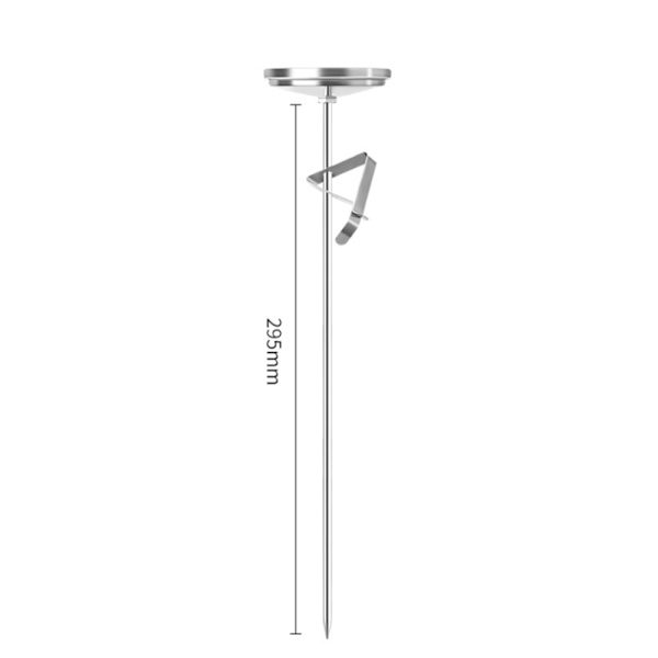 Fritöstertermometer, Rostfritt stål, Silver, 29,5 cm sond