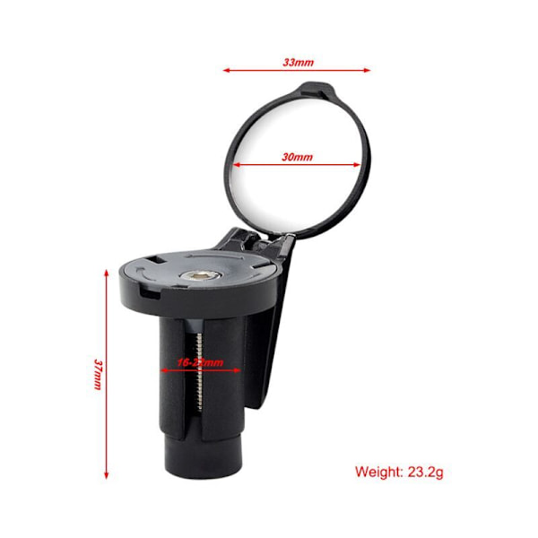 2 Stycken Cykel Backspegel, Elektrisk Scooter Backspegel, Cykel Backspegel 360° Justerbar Konvex Spegel, Retro, Universal HD Stöttålig