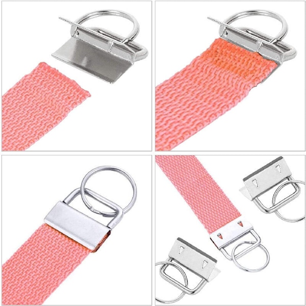 100 stk. nøkkelbærer materiale armbånd nøkkelring og håndleddsnøkkelring utstyr for snor snor cle materiale tang kofferter og vesker, håndvevd be