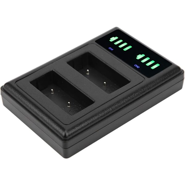 Dobbel Hjemmestasjon Batteri Stående Stasjon, Dobbel Port Kamera Batteri Type C dobbel LCD Dobbel skjerm for batteri
