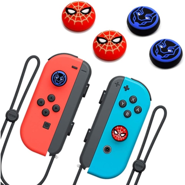 2 stk. skridsikre silikone analoge trådløse controllerbeskyttelseshætter, der er kompatible med Nintendo Switch og Nintendo Switch Lite (C)