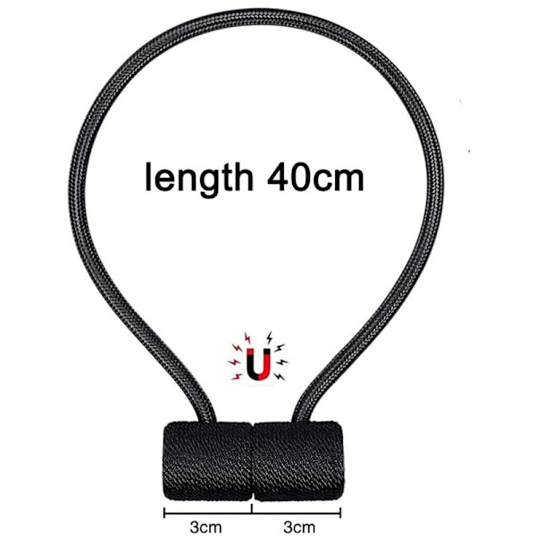 2 kpl magneettiset verhonauhat Verhoklipsit Köysi Verhonpidike Soljet Verhon sidonta Verho Verhonpidike Koti Dekor Cafe Toimisto