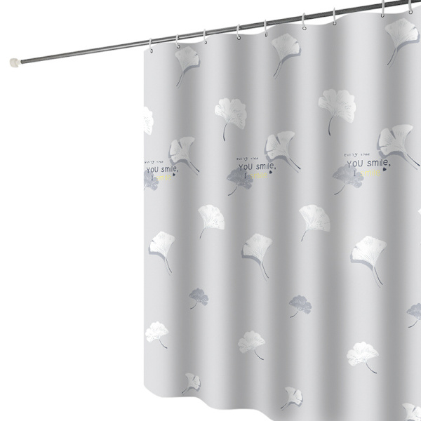 Bruseforhæng, Bruseforhæng 180x200cm, Maskinvaskbart Polyester Bruseforhæng med Vægtede Bundkant og 12 Kroge, Badeværelse Badeforhæng, G