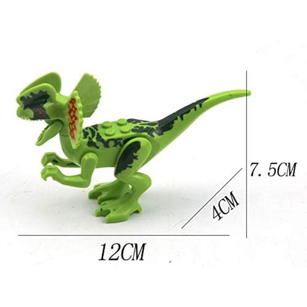 Dinosaur Byggesæt 12 Dele Sæt Mini Plast Dinosaur Figur Legetøj Byggesæt Dinosaur Fest Favor Sæt Egnet til 3 4 5 6 7 År Gamle Dreng