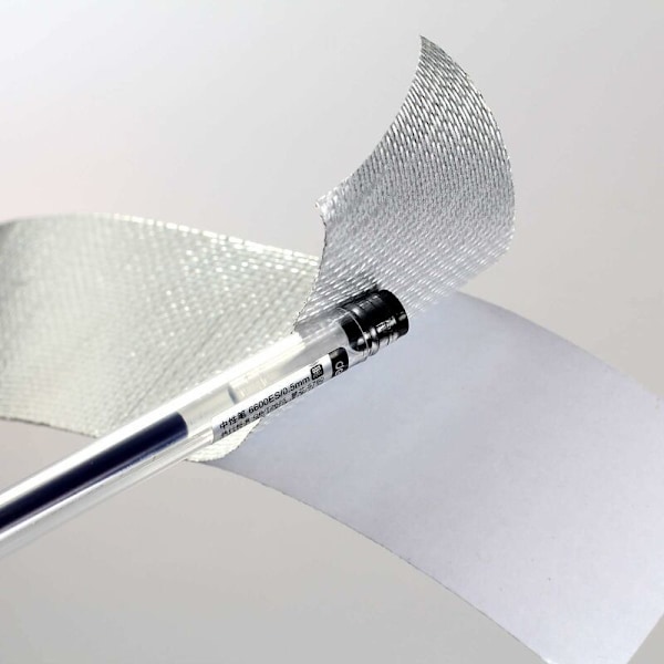 Forsterket aluminiums tape 50 mm x 5m, aluminium vanntettingsstripe, tetningstape + glassfiberforsterkning