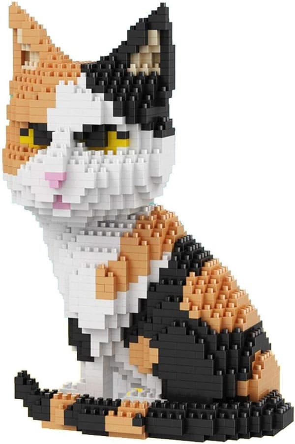 Katt som sitter, Figur att montera med nanoblock 1300 bitar