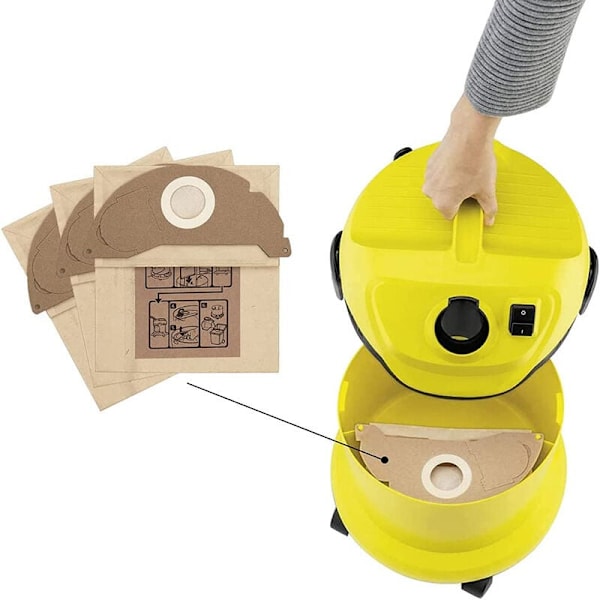 10 poser filterudskiftning til Karcher WD2 MV2 6.904-322.0 WD2250 A2054 A2054