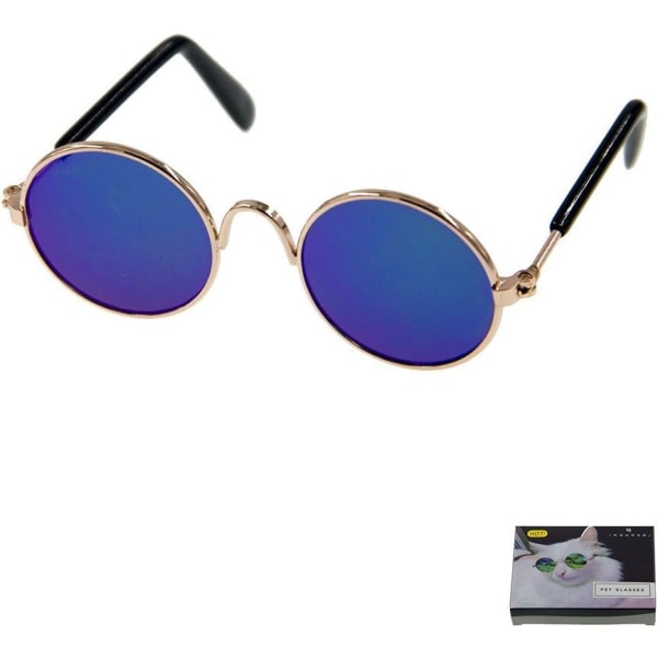 Blue Reflections Metal Frame Sunglasses for Small Pets