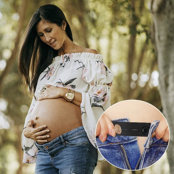Bælteforlænger til Jeans og Bukser, 5-pakning Knapper til Bælteforlænger Elastisk Bælteforlænger til Jeans Bukser Skørter