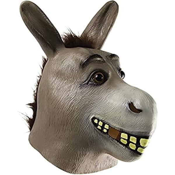 Donkey Mask Dyremaske Kostymefest Cosplay Latex Mask for Hall