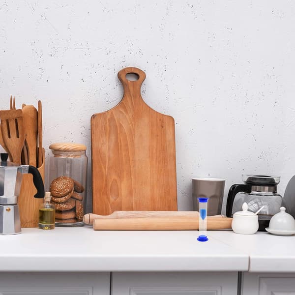 Blå plast timglas - 60 sekunder / 1 minut - Timglas för kök, badrum, sovrum - Timglas för barn för lek, matlagning, träning, B