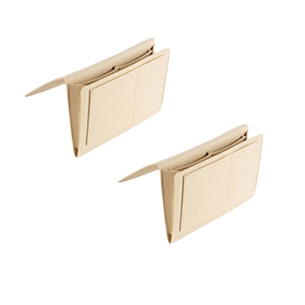 Beige - 32*20*10cm, senglomme, filt, klar til at hænge, 5 rum, sofaopbevaring