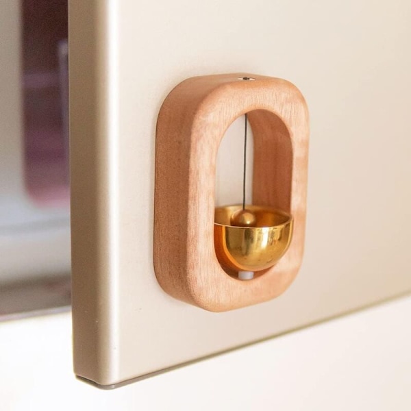 Butiksringklocka för dörröppning - Magnetisk klocka för företag - unika skrivbordsprydnader och hängande dekoration för entré, kylskåpsmagnet och dörr