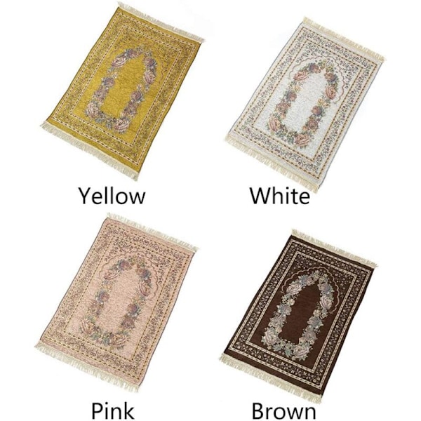 Bønneteppe for huset, utsøkt, sklisikkert, sammenleggbart, blomstermotiv, for soverom, lett, gaver, kneling, bærbart, bomull, søtt, dekorasjon (