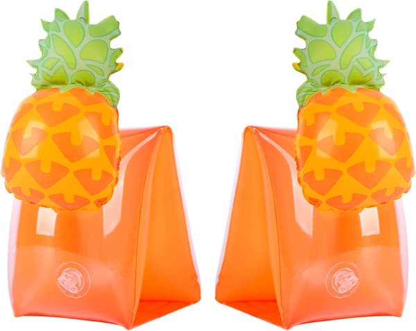 1 par uppblåsbara barnarmringar ananas vattenärmar barn simarmringar barn simringar 1-6 år simarmringar