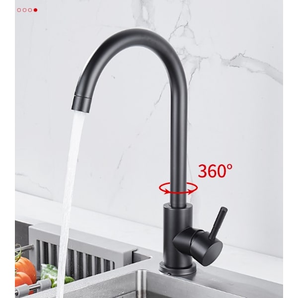 Baariallasen hana, yksireikäinen, mattamusta minikeittiöhanan hana, yksivipuinen lyijytön moderni märkäbaarihanan hana 60 cm:n putkella