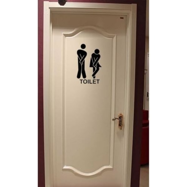 WC-tarra - Irrotettava DIY-sisustus - Seinätarrat Kodinsisustus Olohuone Höyhenseinätarra Irrotettava Söpö Mies Nainen Pesuhuone WC WC-tarra