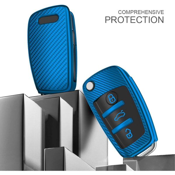 Beskyttelsesskall for Audi bilnøkkel - for A1 A3 A4 A6 Q3 Q5 Q7 S3 R