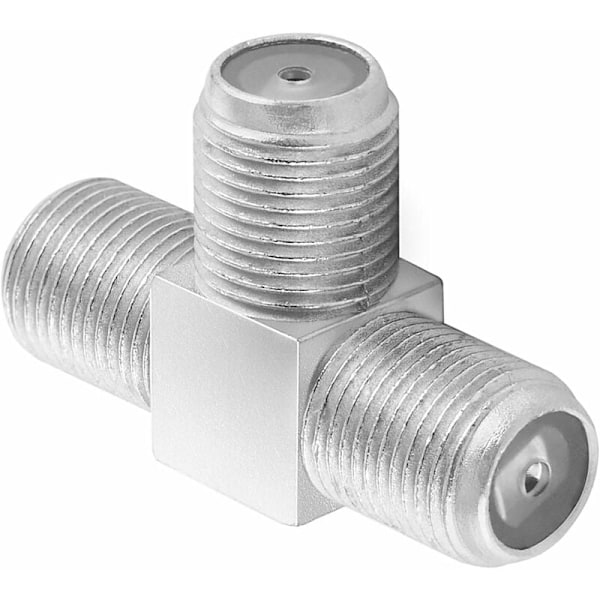 4x Sat TV Fordeler TV Koaksial TV TV (3x Hun F-stik F) Fordobler af TV-antennekabel, adapter til koaksialkabel, dobbelt satellit antennestik, si