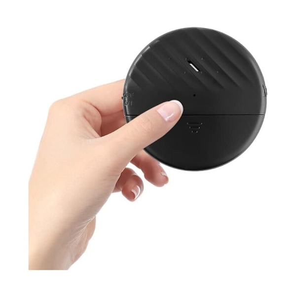 Vibrationsdetektor Alarm 130dB Høj med Batterier Justerbar Følsomhed LED Indikator til Dør Vindue Sort 1 Pakke