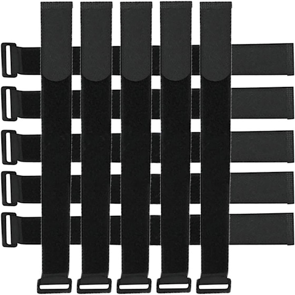 Kabelbindning - 10-PACK: STORLEK 60CM - Multistorlek kardborreband - kabelbindning för TV/dator/gitarrkabel