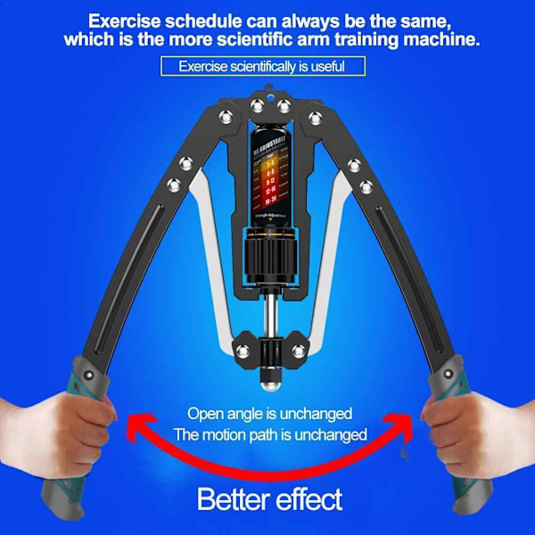 Arm Exerciser - Justerbar 22-440lbs hydraulisk kraft, Hjem bryst ekspander, Skulder muskel trening Fitness utstyr, Arm forbedret trening styrke