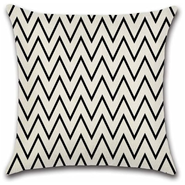 4 kpl tyynynpäällisiä 45 x 45 cm, koristeellinen neliönmuotoinen tyynyliina sohvanpäällinen mustavalkoinen tyyny painettu eläinkuvio mingon pellavatalo makuuhuoneeseen