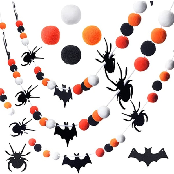 2 st Halloween-dragningsflagga dekoration kreativ hängande