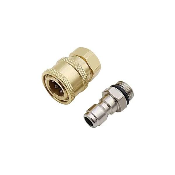 1/4 '' Hurtig højtryksrenser Sæt Høj messingkobling konnektor Adapter Tilslutning Højtryksrensere højtryks klampe til højtryks va