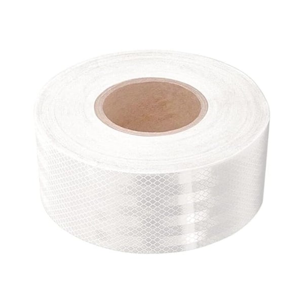 Valkoinen heijastava nauha 10 m x 5 cm heijastava varoitusnauha heijastava teippi heijastava liuska tarra heijastinliuska heijastinnauha