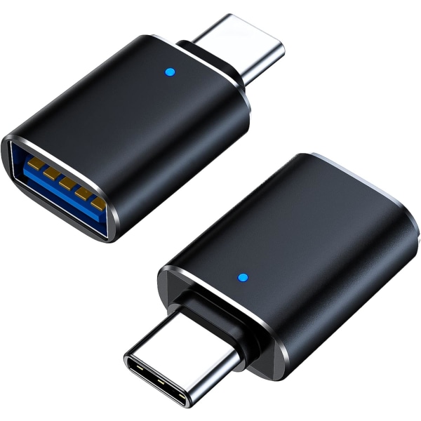 USB C till USB Adapter 3.1 Gen 2, 10 Gbps USB till USB C Adapter, USB-C Hane till USB 3.0 A Hon USB 3.2 Typ C OTG Converter för MacBook pro Laptop PC i