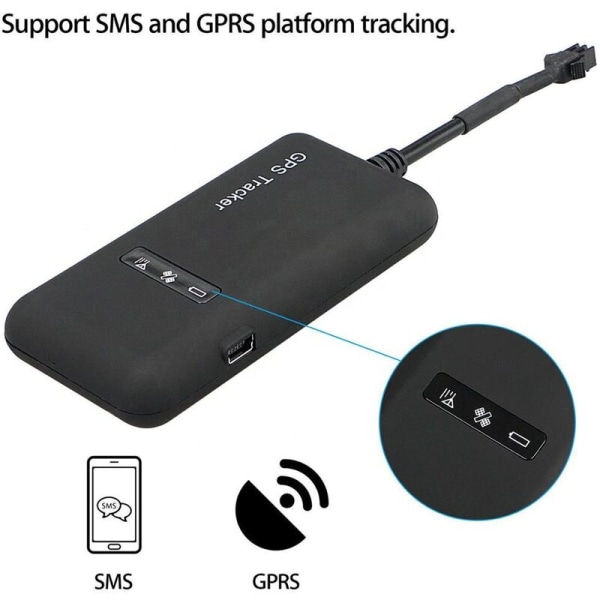 GPS-tracker til bil, Realtidspositionering og sporing Mini GPS-tracker til motorcykel Nem at skjule GPS-tracker, GPS-tracker med Geofence Tyverialarm