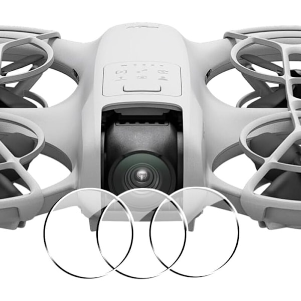 3 st Tillbehör för DJI Neo Härdat Glas Bakre Kameraskydd Film, HD Full Cover Linsskydd Reptåligt Härdat Glas för DJI Neo Tillbehör