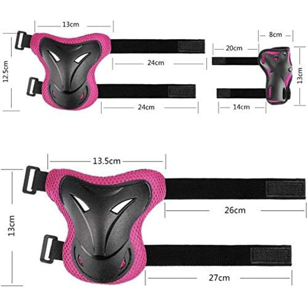 Barn Inline Skate Protection Sets Cykel Skyddande Knäskydd 5-16 År Gamla Barn Skateboard Scooter Protection Set