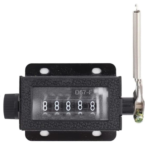 Mini manuell mekanisk teller, 5-sifret reset mekanisk traksjonsteller