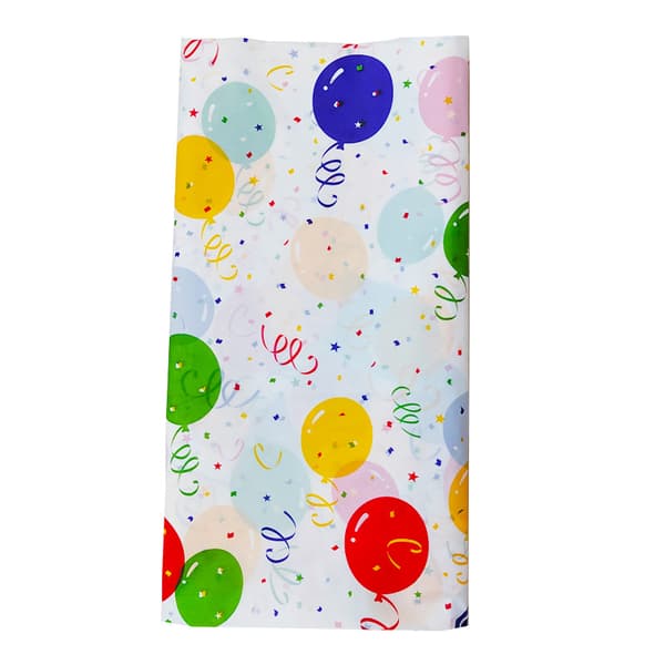 Unik Glitter Gull Ballong Rektangulær Plastduk 1 stk.
